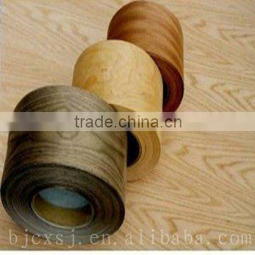 popular selling extrusion 0.5*20mm wood grain color pvc edge banding for furniture