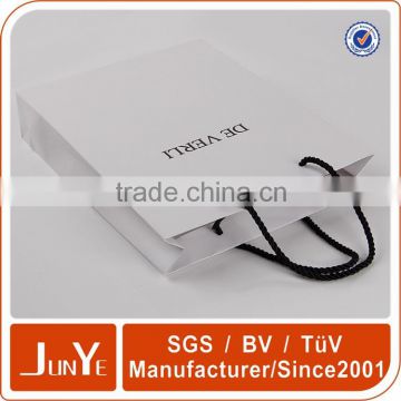 Wholesale custom printing shopping white paper bags