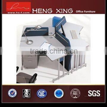 120 degree office workstation call center workstation for 3 people HX-PT041
