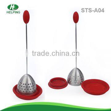 silicone tea strainertea strainer with stainless steel