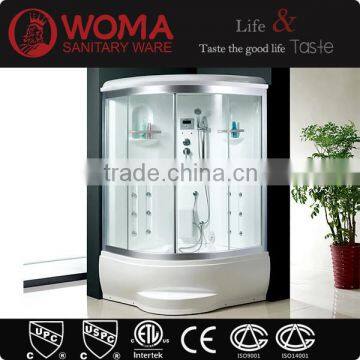 2016 made in China Steam Shower room with jetted bathtub with step