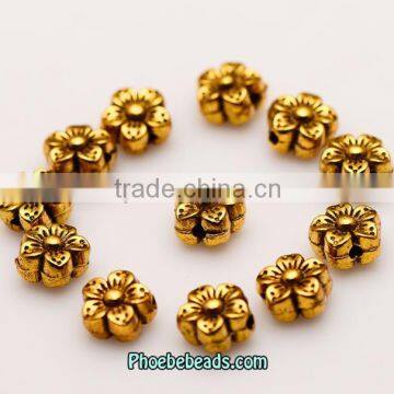 Wholesale Fashion Antique Gold Flower Shaped Beads For DIY Jewelry Making PB-BC048