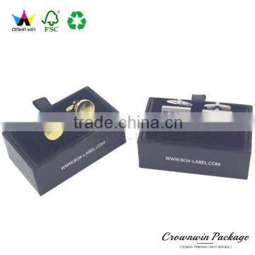 Luxury New Custom Logo Cardboard Cheap Cufflink Box