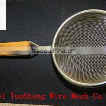 high quality stainless steel double ears tea strainers/tea or coffee filter mesh/10cm filter mesh(factory)