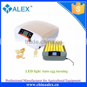 Alex Factory price automatic 56S mini egg incubator with automatic rotation AI-56S