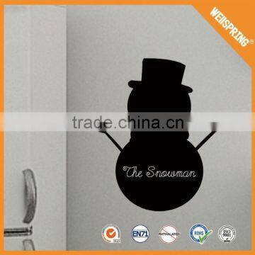 Popular snowman stickers,eco-friendly black wall decals blackboard sticker