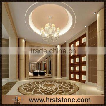 Decorative material waterjet marble mosaic floor medallion