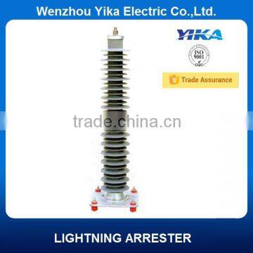 Wenzhou Yika Polymer Lightning Arrester Electrical Supply Surge Arrester 110KV