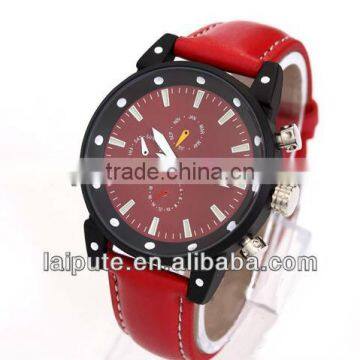 red leather strap top brand watches,sport red leather sport watch