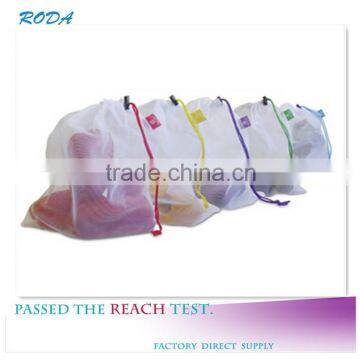 YIWU RODA 100% Polyester cord durable color logo foldable washing bag