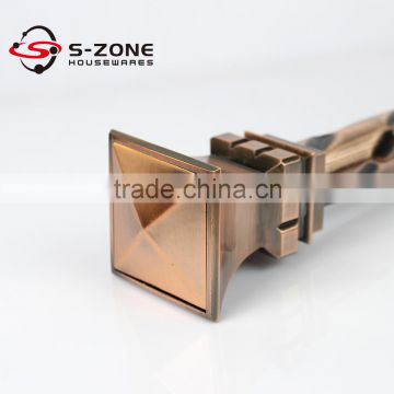 Wrought iron curtain rods for house building