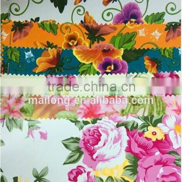 flower printed pvc leather fabric for bags