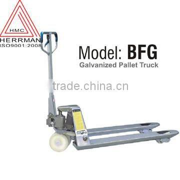 (HERRMAN)2500kg Galvanized Hydraulic Pallet Truck