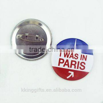 Meaningful Gifts Wedding Paris Eiffel Tower Design Collar Tinplate Button Badge photo-3