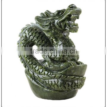 Auspicious Jade Feng Shui dragon, dragon statue