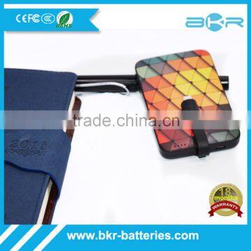 High Capacity Portable Power Bank 5000mah 5 Pattern Avariable
