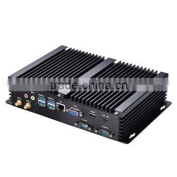 Partaker I3 Fanless Industrial Mini Pc 2 COM Black Color With Intel i3 4005u 4010u 5005u i5 4200u 4230u Core i3 i5 Mini pc photo-3