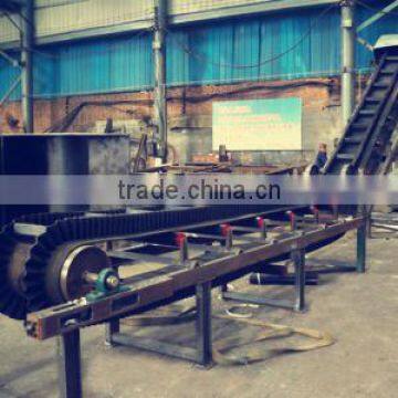 sidewall industrial conveyor belt for incline material conveying