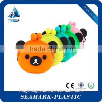 2016 bulk wholesale silicone coin purse with customized logo printed