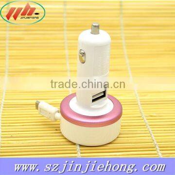 fashion designed Latest car charger durable plug 5V 2/1A