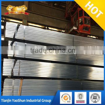 large diameter pre galvanized square tube sign post For greenhouse milling plant