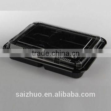 Disposable plastic lunch box with 5 compartment