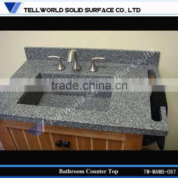 2015 Alibaba Golden Bathroom Vanity Factory Custom Made Vanity Caesarstone Top