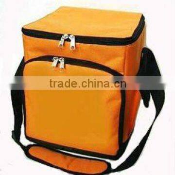 yellow simple cooler bag with shoulder strap