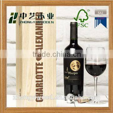 Trade assurance natural wood wine box