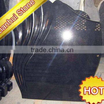 chinese shanxi black granite headstones
