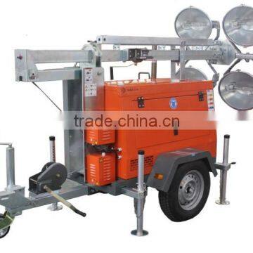 mobile light tower diesel electric generator iso9001