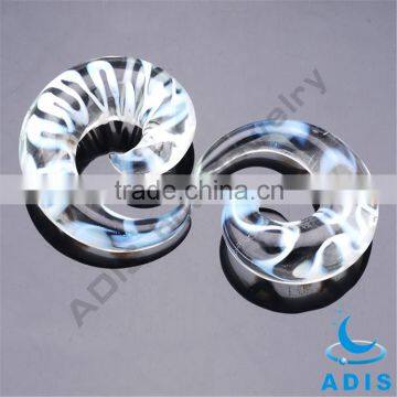 Charming Design Wholesale Custom Clear Ear Spiral Glass Plug photo-2