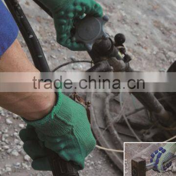 Anti-Vibration Cotton Shell With Latex Coated Safety Gloves at Construction Site photo-2