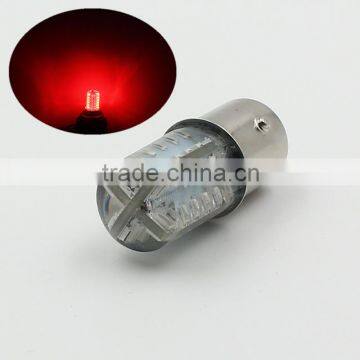 waterproof silicon red flash 1157 bay15d auto led brake tail turn signal rear stop light bulb lamp