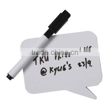 Erasable cusomized fridge magnet pad with a pen/ fridge magnet notepad