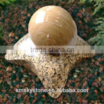 2016 New High Quality G682 Shangdong Rust Granite rolling ball