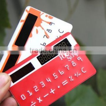 2015 hot sale mini gift promotion credit card size calculator