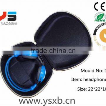 promotional leather headphone box in ear earphone carrying case for dumping price earphone storage bag