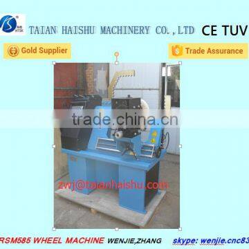 RSM585 hydraulic motorcycle rim repair machine with lathe and polishing system