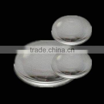 Calcium fluoride glass lens for red dot sight