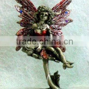 2012 metal lovely fairy sculpture 0079