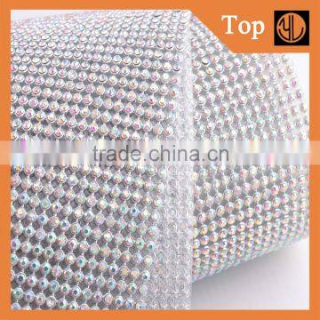 Sliver diamond rhinestone mesh sheet