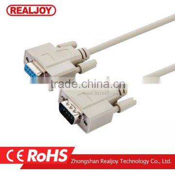 2016 hot selling 9 pins male to female 1.5m db db9 cable