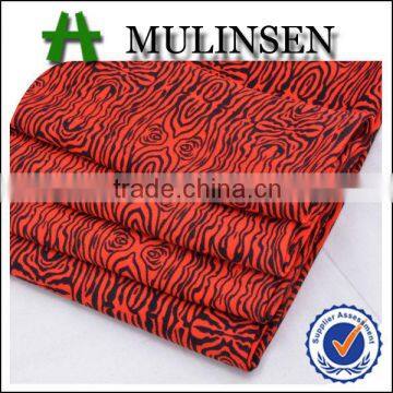 Mulinsen Textile Flower Knitted Polyester DTY Printed Fabric For Dress