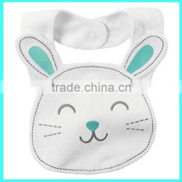 New design Easter carter's terry teething bibs white cotton terry bib