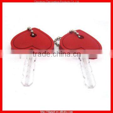 LOVE soft PVC key cap with plastic keys (KMS-2132)