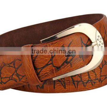 2015 Hot Sell Customs PU Genuine Leather Belt for Man
