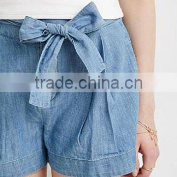 2015 Hot-selling China Wholesale Designs Fashion Denim Paper Bag Shorts for Women photo-5
