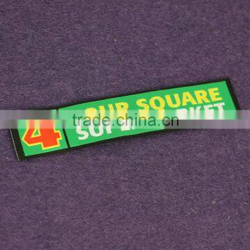 Dark Color With Bright Letters Fashion Woven Clothing Labels For Bags photo-4