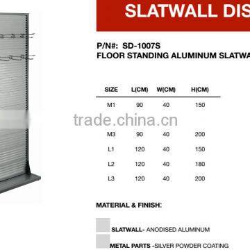 Silver Color Floor Standing Anodised Aluminium Display Rack photo-2